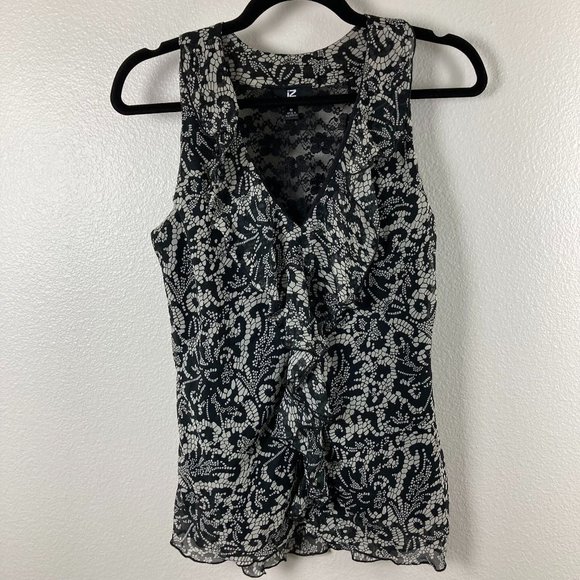 3/$20 IZ Byer Lace Print Size M - Picture 1 of 3